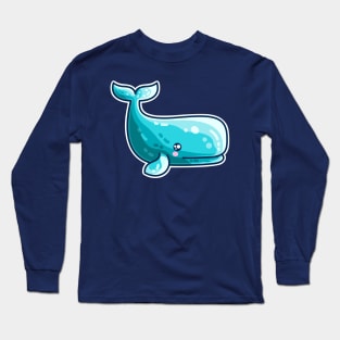 Sperm Whale Kawaii Cute Long Sleeve T-Shirt